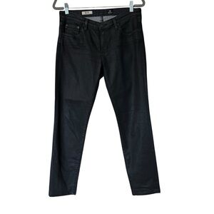 AG Adriano Goldschmied‎ The Stilt Cigarette Leg Black Coated Jeans 30